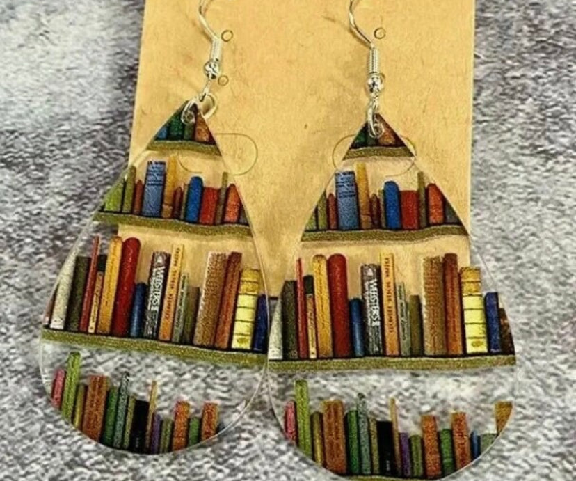 Book Lover Acrylic Earrings/jewelry