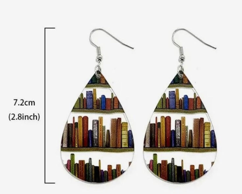 Book Lover Acrylic Earrings/jewelry