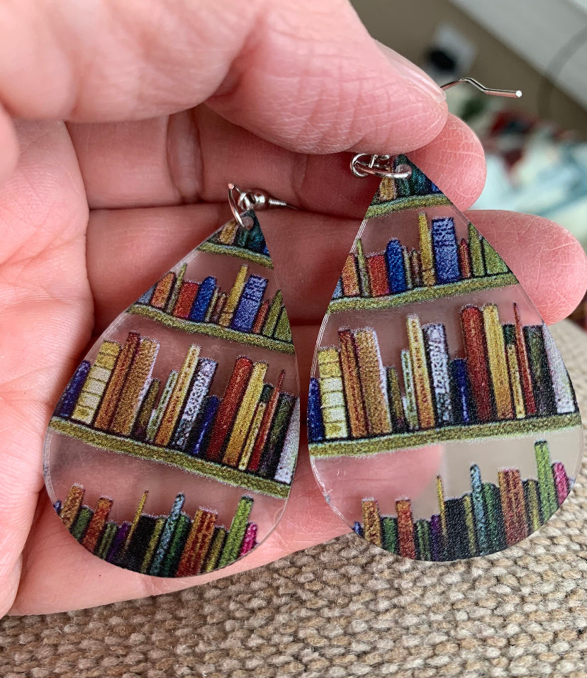 Book Lover Acrylic Earrings/jewelry