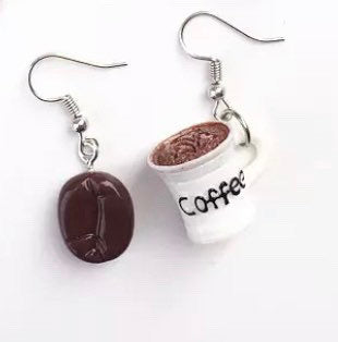 Coffee Lover Dangle Resin Earrings/jewelry