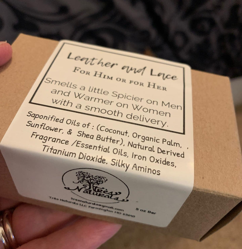 All natural VEGAN chunky soap with gift box 4.8-5 oz size