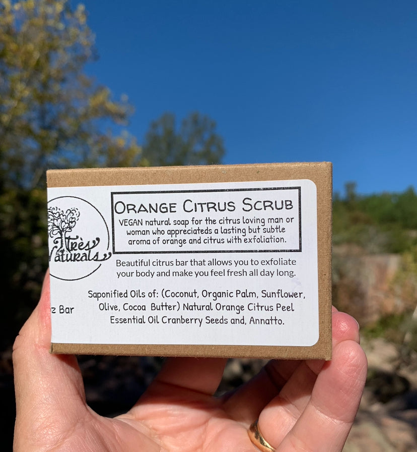 All natural VEGAN chunky soap with gift box 4.8-5 oz size