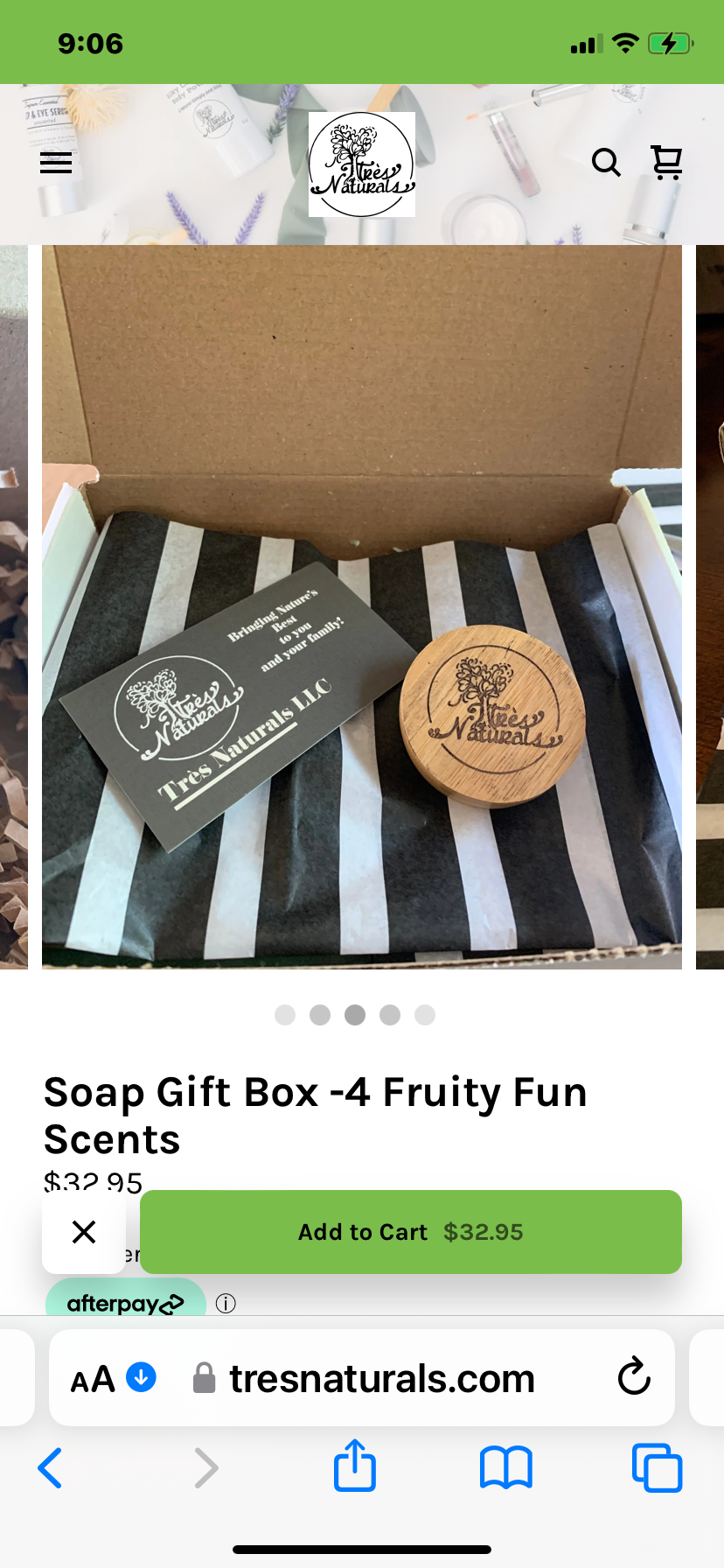 Soap Gift Box -4 Fruity Fun Scents (free shipping) limited edition